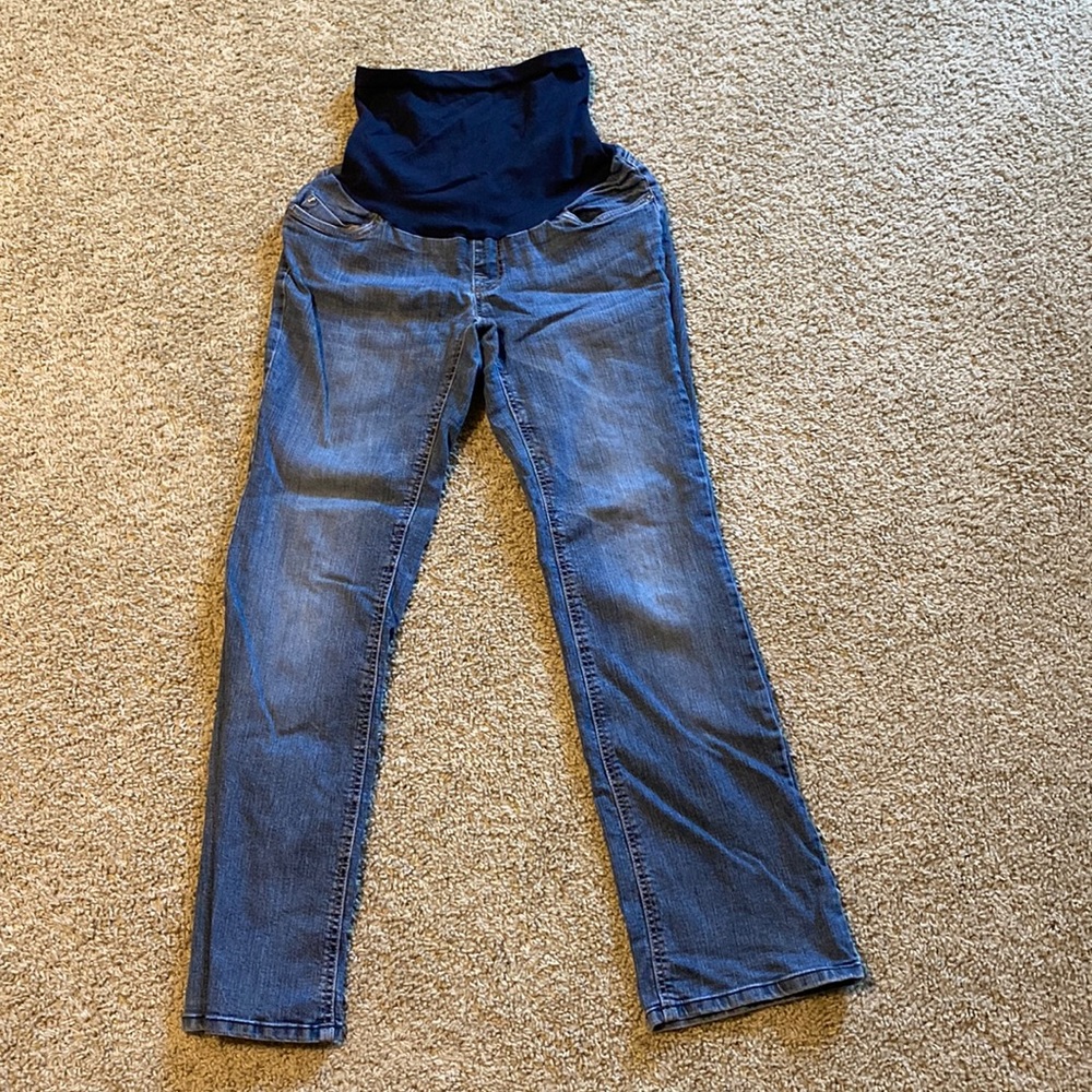 5 pocket maternity jeans